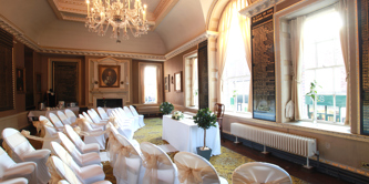 The Council House set up for a ceremony.