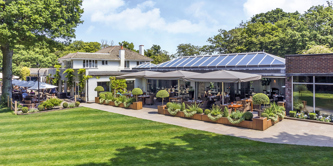 The garden at Wickwoods Country Club, Hotel & Spa.