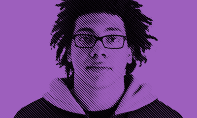 Young man in glasses