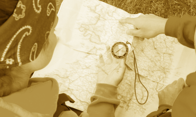 Young people orienteering