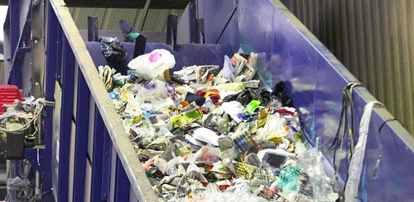 nojs Mixed waste being tipped from lorry