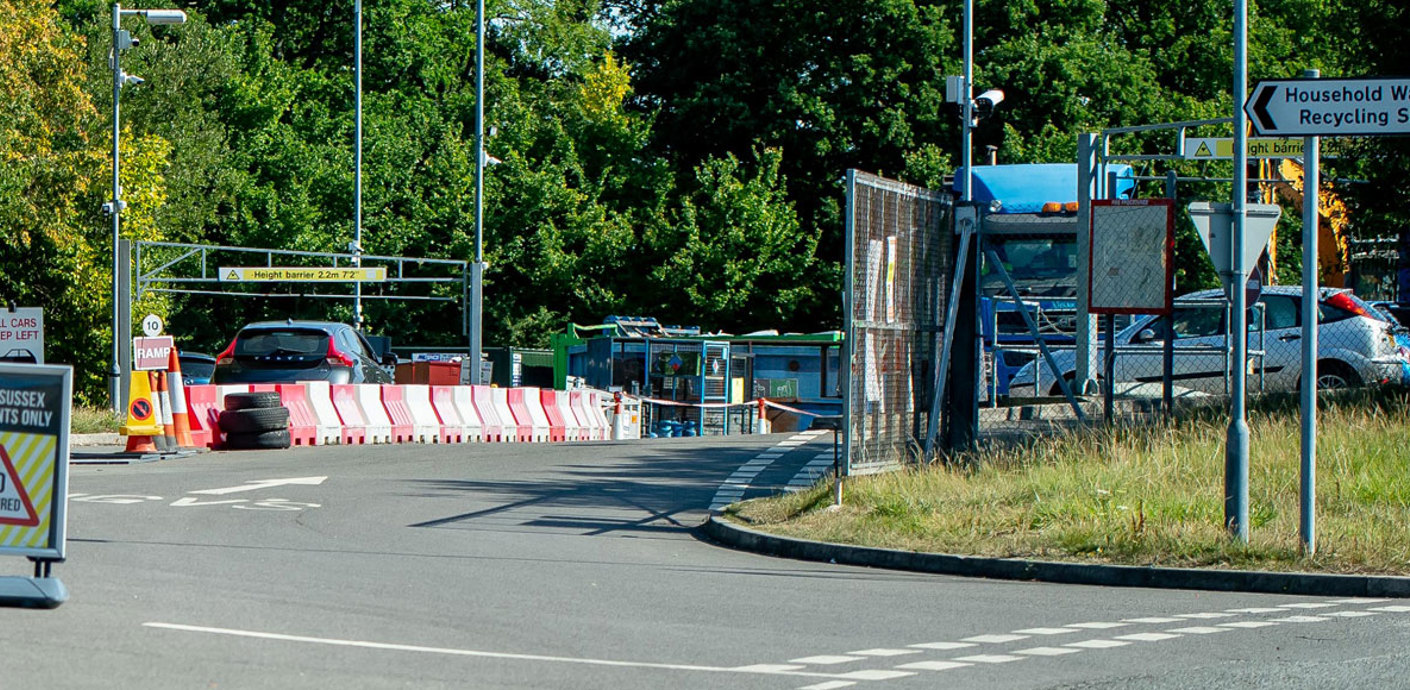 nojs Entrance of Billingshurst recycling centre
