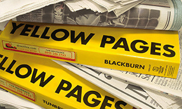 Yellow pages phone directory