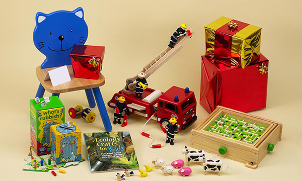 A pile of children's toys