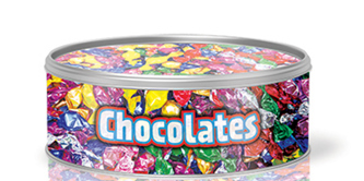 A tin for chocolates