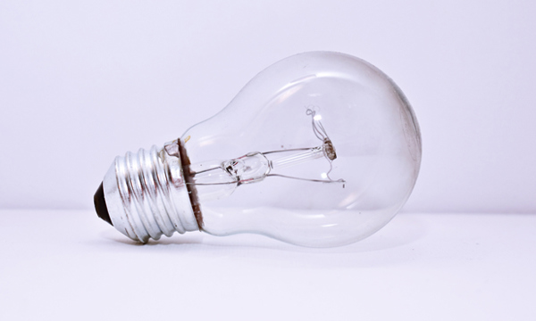A light bulb.