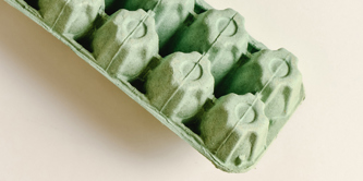 An egg box.