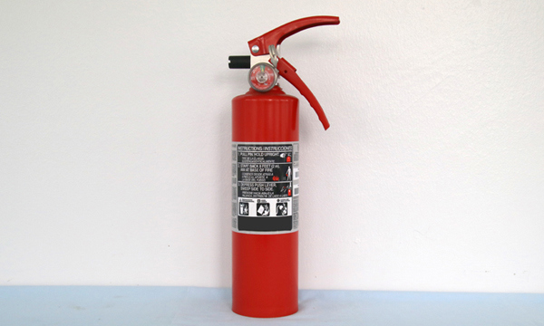 A fire extinguisher.