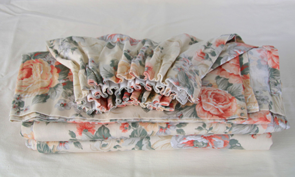A folded curtain.