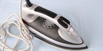 A clothes iron.