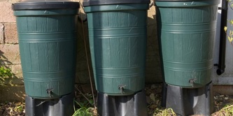 Three water butts
