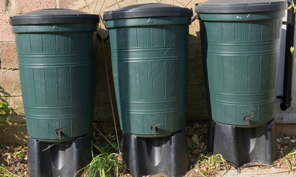 Three water butts