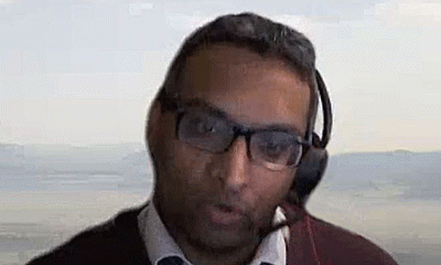 Sirajul in his headset