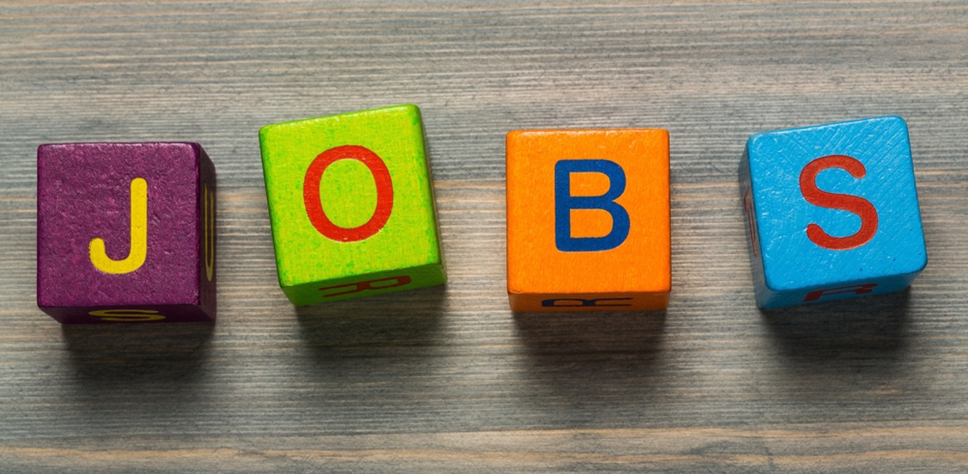 nojs Colourful blocks with letters spelling out the word jobs