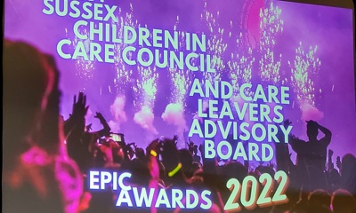 EPIC Awards slide from the ceremony