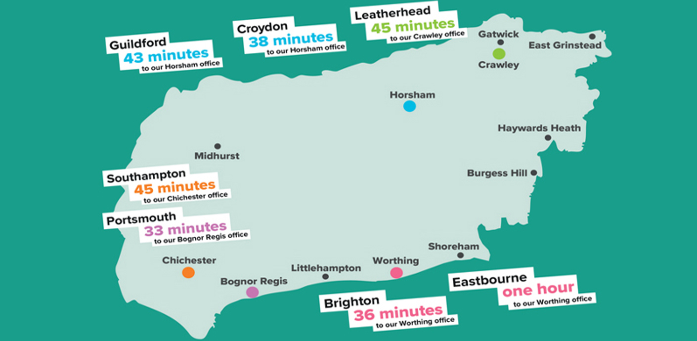 nojs Commuting times to our offices