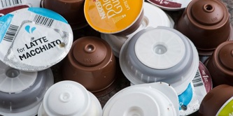 A mix of coffee pod brands