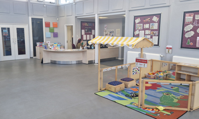 Reception area