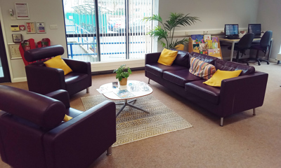 Reception area