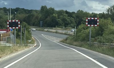 The new wig wags on the slip road of the A24
