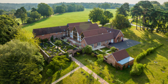 Aerial view of Greentrees estate