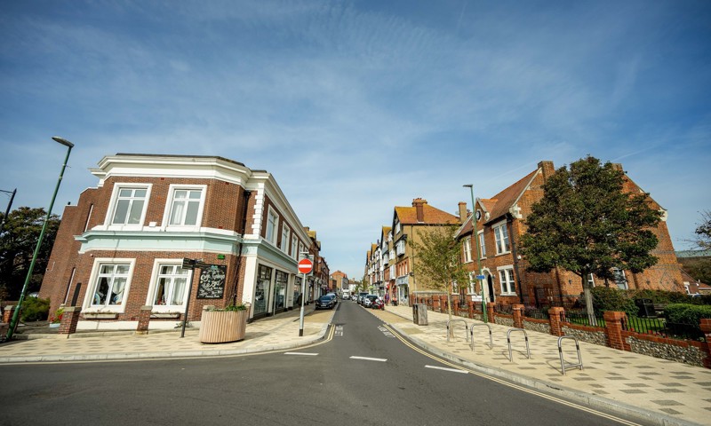 The new paving and other improvements in Beach Road