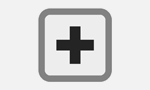 Black plus symbol