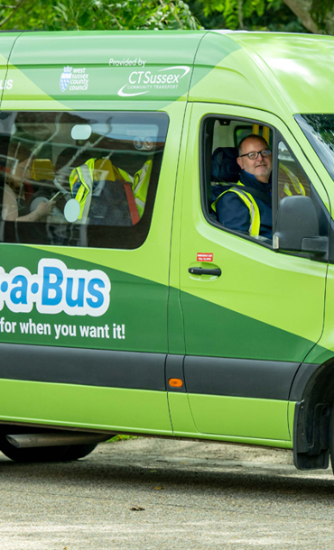 Minibus and driver