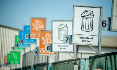 At Shoreham Recycling Centre