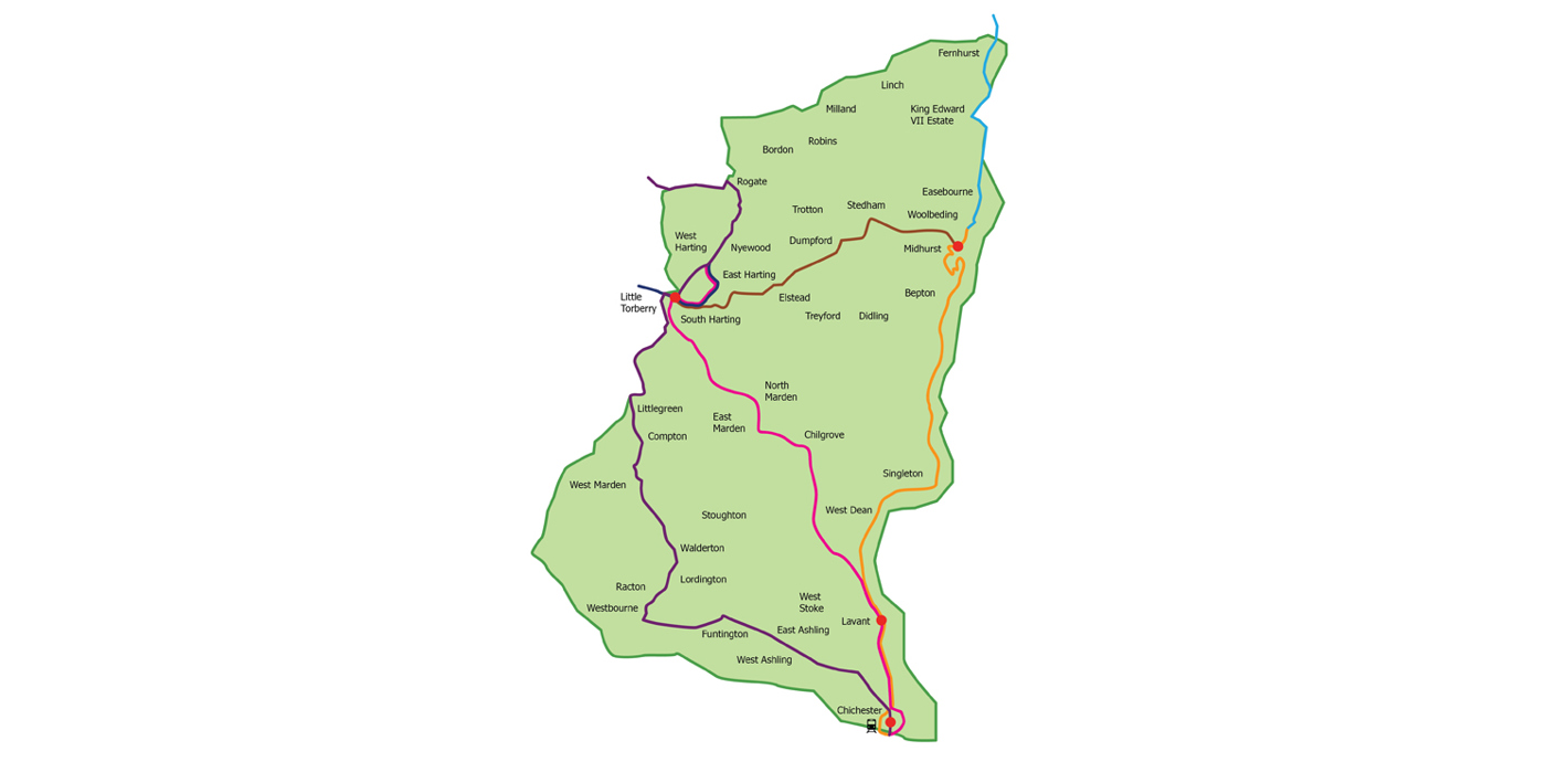 nojs Zone 3: 96 Flex North West Chichester map