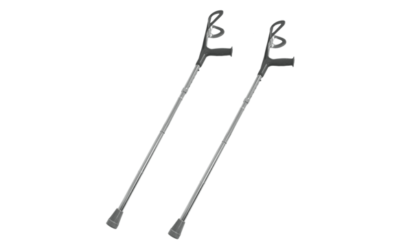 A pair of crutches.