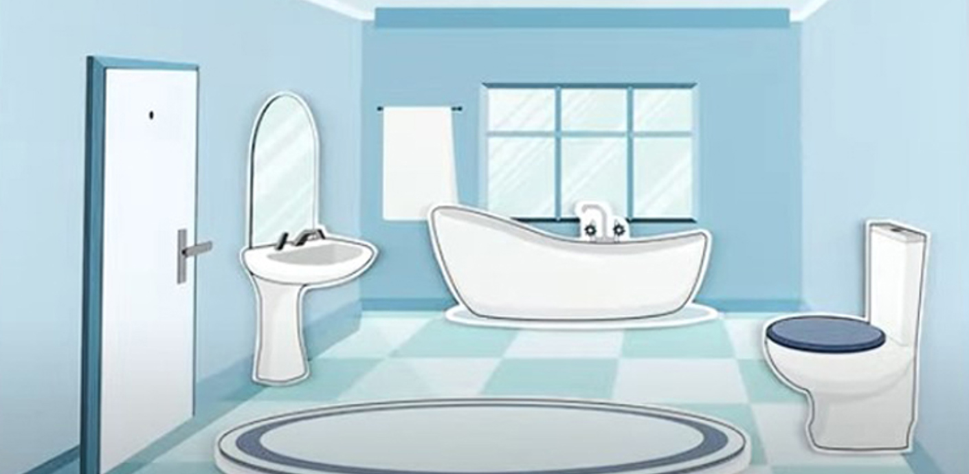Animation of a bathroom