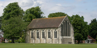 The Guildhall in Priory Park.