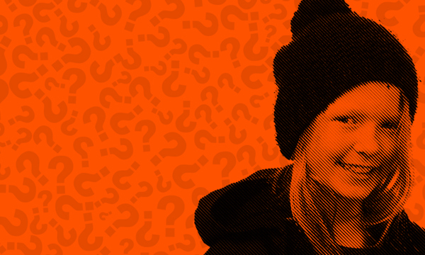 Girl in hat smiling