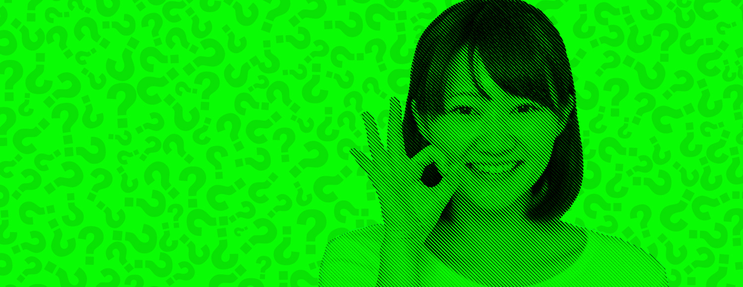 Girl making ok sign with hand