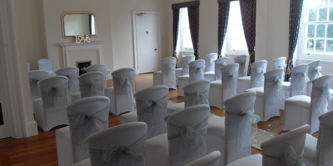 Ham Manor Golf Club set up for a ceremony