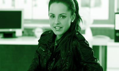 Young woman in the office