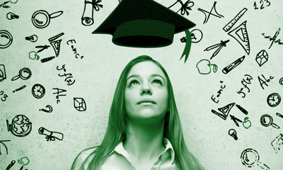 Young woman considering her educational options