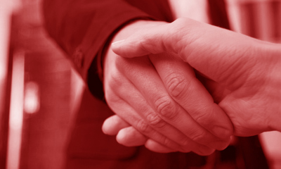 People holding hands