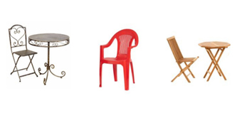 Examples of garden furniture