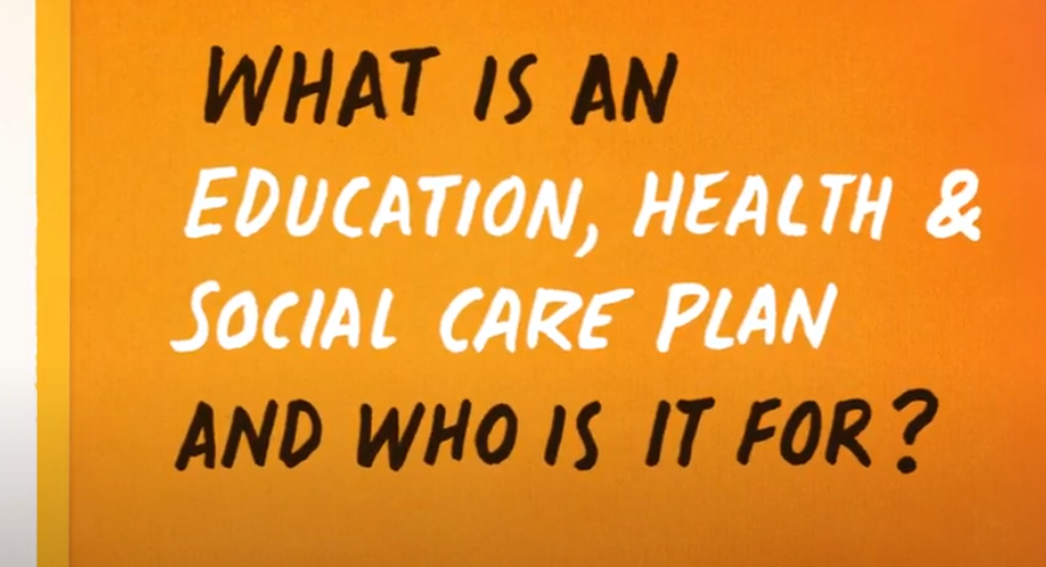 Placeholder video still for YouTube video with text reading 'What is an Education, Health and Social Care Plan and who is it for?'.